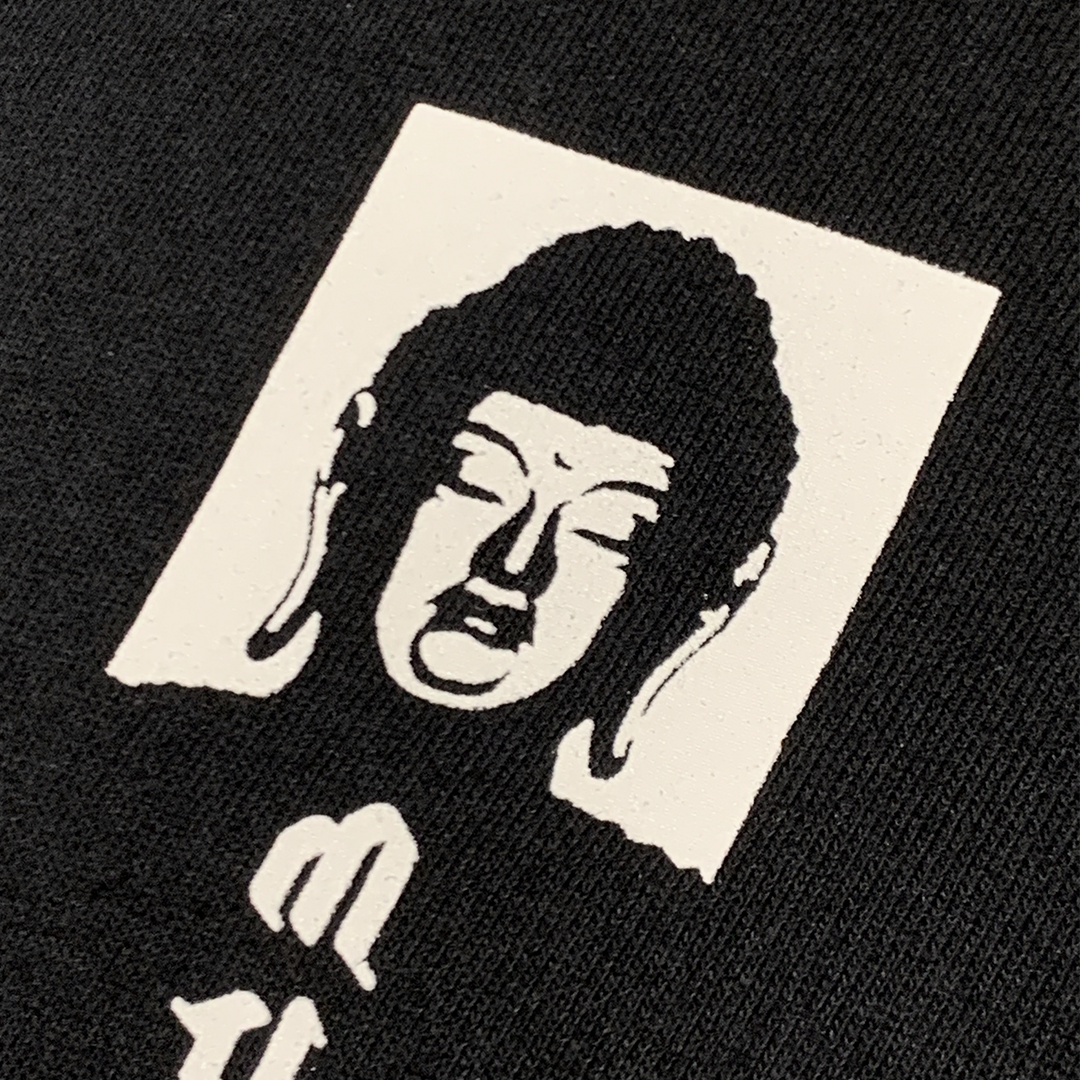 Face l/s tee (black)